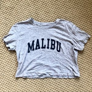 Brandy Melville Cropped Malibu T Shirt